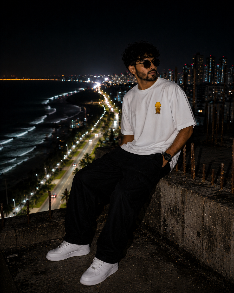 Work In Progress Oversized Tee โ Mini Con Man