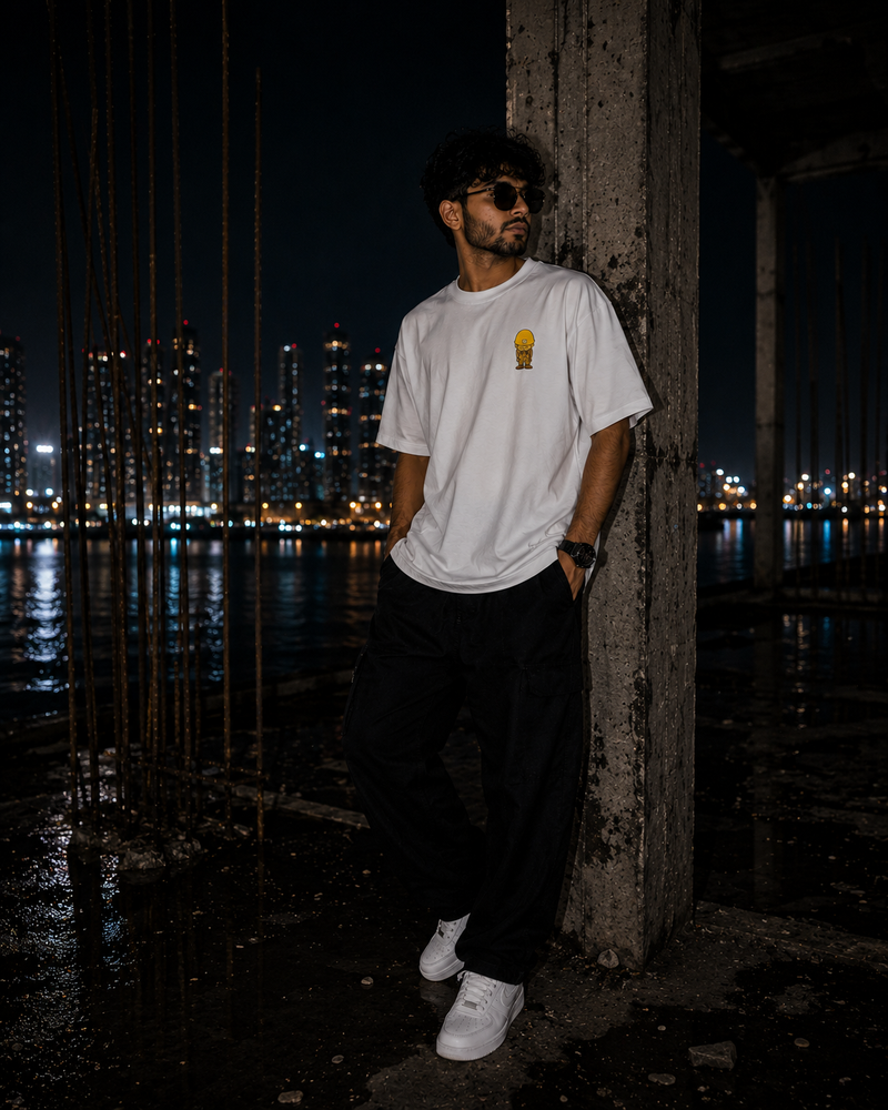 Work In Progress Oversized Tee — Mini Con Man