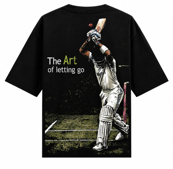 The Art of Letting Go Oversized French Terry Cotton T-Shirt